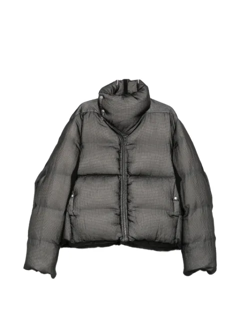 Rick Owens Turtle funnel-neck padded jacket Black RU02F4797RPSD3