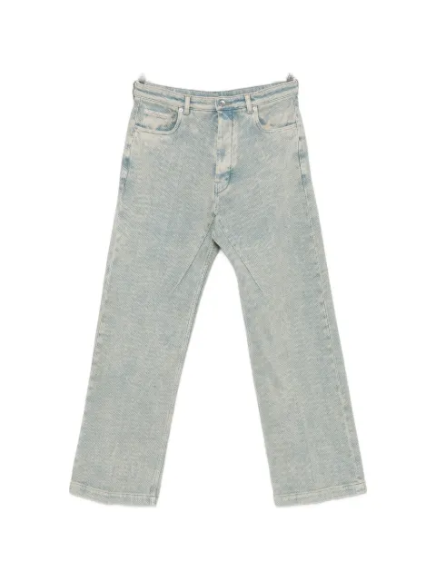 Rick Owens honeycomb-textured jeans Blue RR02F4333DCVI