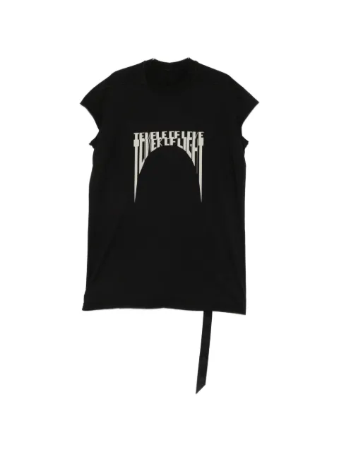 Rick Owens DRKSHDW graphic-print longline T-shirt Black DU02F6167RNEP5P