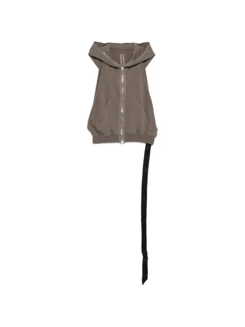 Rick Owens DRKSHDW sleeveless zip-up hooded gilet Grey DS02F6121F