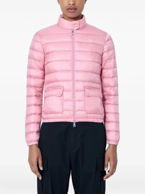 Moncler logo-patch padded jacket Pink L20931A1010053048