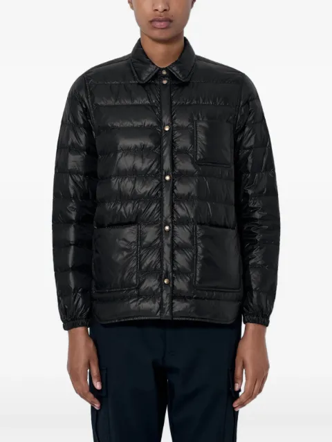 Moncler logo-patch padded jacket Black L20931A00023597YG