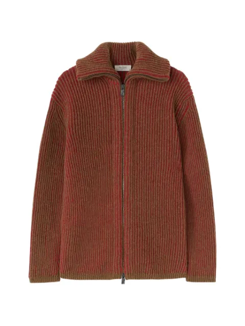 RETORI ribbed-knit cardigan Red 04MKNTO167WS08