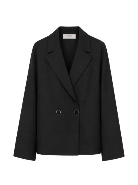 RETORI jewel-button blazer Black 04WFAJA016LU03