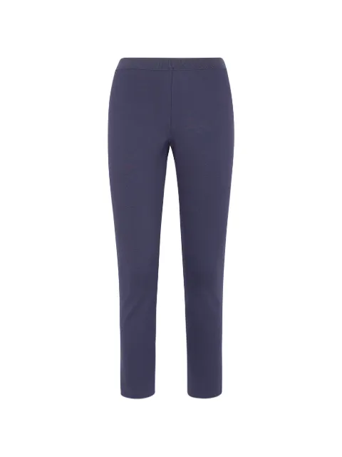 Liviana Conti elasticated-waistband slim-fit trousers Black CNTI85099