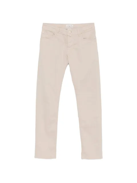 Jacob Cohën Nick logo-patch slim-fit cotton trousers Neutrals JUMQE006036S3651TR