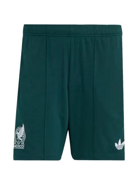 adidas Mexico 25 Away logo-patch shorts Green KD1495