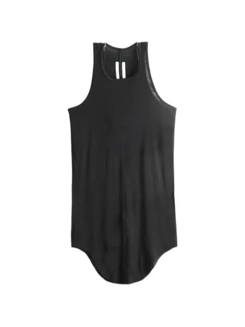 Rick Owens curved-hem racerback tank top Black RP02F5101RJSW