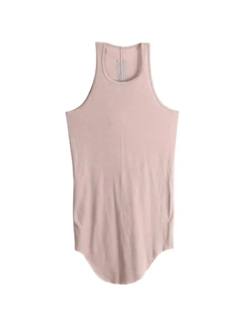 Rick Owens curved-hem racerback tank top Pink RP02F5101RJSW