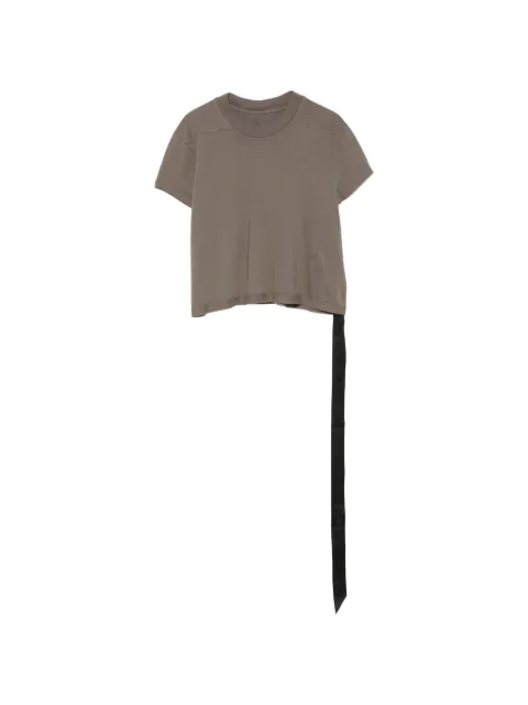 Rick Owens DRKSHDW cropped raw-cut T-shirt Grey DS02F6207RN34