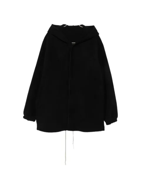 Rick Owens Tour hooded single-breasted coat Black RR02F4710DDR