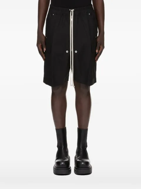 Rick Owens Cargobela drop-crotch cargo shorts Black RU02F4360TE