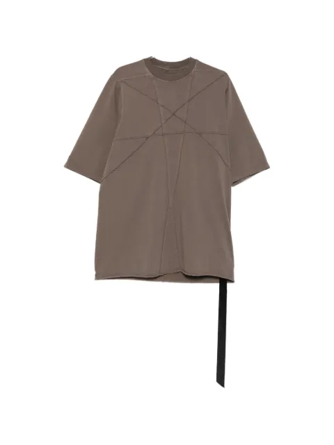 Rick Owens DRKSHDW pentagram-stitch T-shirt Grey DU02F6274RIGET2