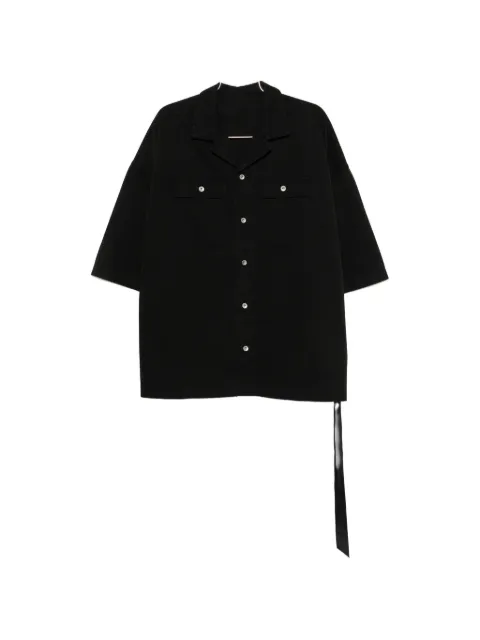 Rick Owens DRKSHDW button-up short-sleeve shirt Black DU02F6290TW09