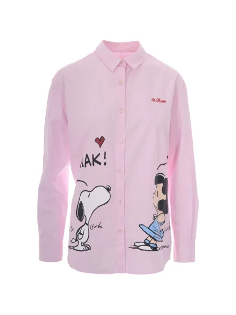 MC2 Saint Barth Brigitte Ciak Snoopy-print button-down shirt Pink BRIG005