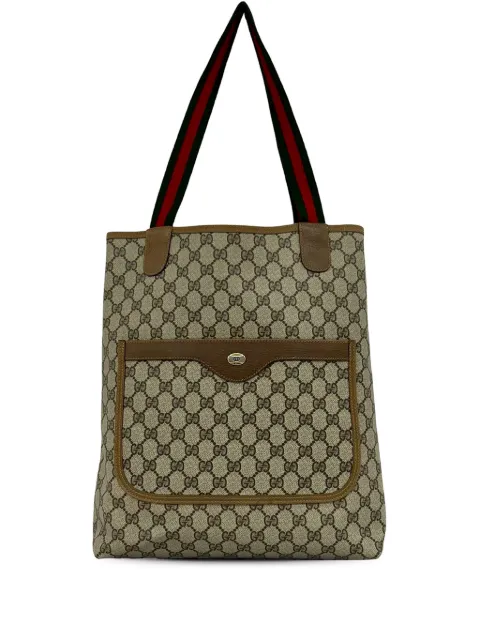 Gucci Pre-Owned 20th Century GG Supreme Web tote bag Brown D5Z2ZCLZSLI7KHYT