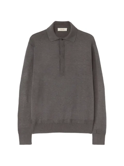 RETORI long-sleeve polo shirt Grey 04MKNTO175SU02