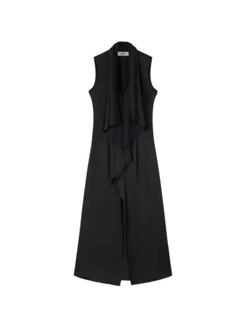 RETORI draped midi dress Black 04WFADR020YU00