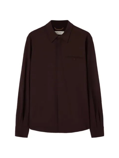 RETORI welt-pocket shirt Brown 04MFATO015LU03