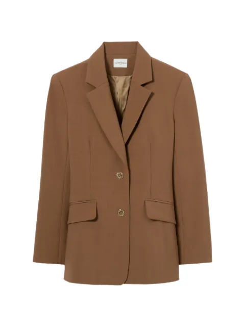 Claudie Pierlot notched-lapel button-fastening blazer Neutrals CFPVE00609