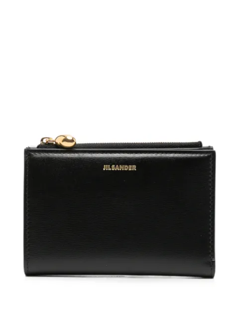 Jil Sander logo-print bi-fold wallet Black J66UI0010P4840