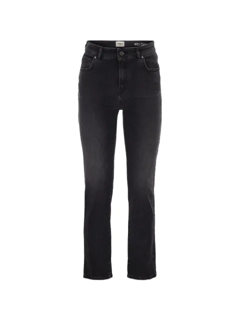 Weekend Max Mara slim-fit faded-effect jeans Black 2625186071600008