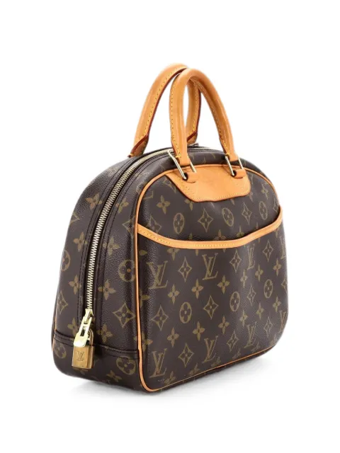 Louis Vuitton Pre-Owned Trouville Handbag Monogram Canvas satchel Brown JA0ME8QT8NI88RJJ