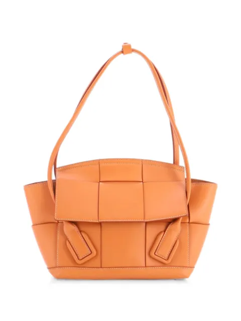 Bottega Veneta Pre-Owned Arco Bag Maxi Intrecciato Leather Small shoulder bag Brown GYNFSK5ILNJJWS43