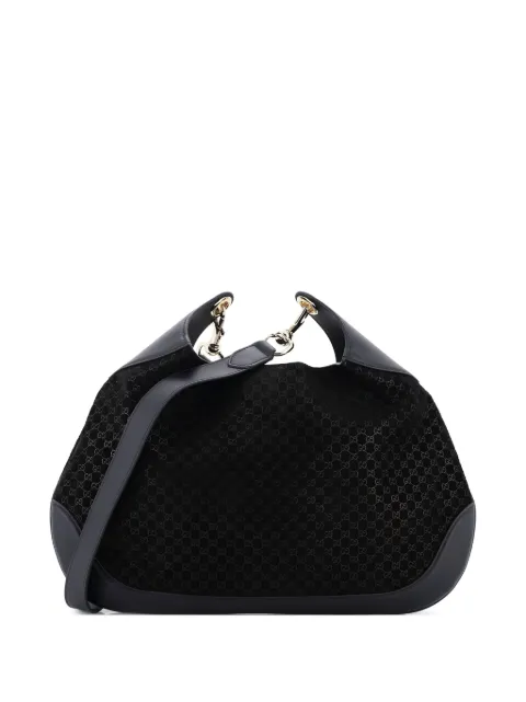 Gucci Pre-Owned B GG Suede Medium shoulder bag Black EN4RR6IYQNZ6D6N7