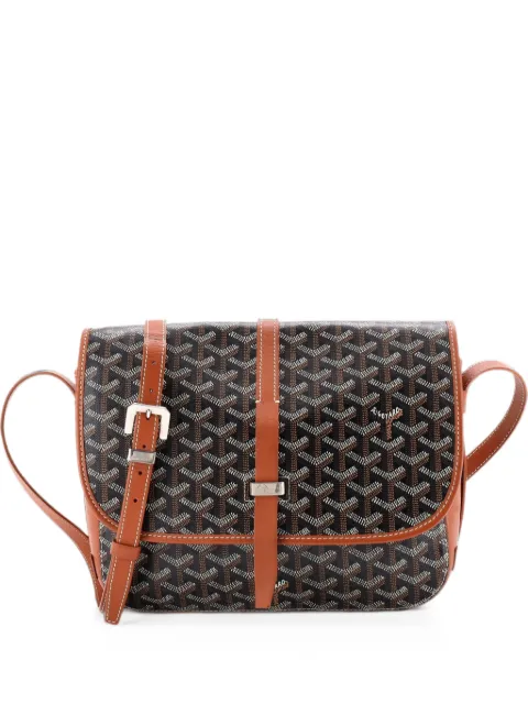 Goyard Pre-Owned Belvedere II Messenger Bag Coated Canvas MM crossbody bag Brown QA43V07OY40ARTAZ