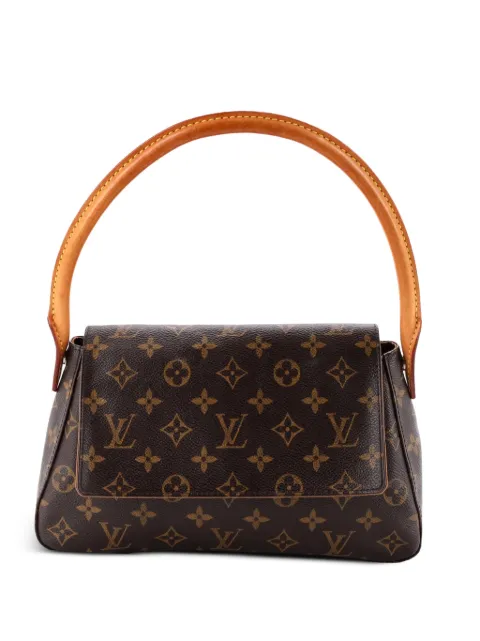 Louis Vuitton Pre-Owned Looping Handbag Monogram Canvas Mini satchel Brown P9QX7CJWTKOU0EZZ