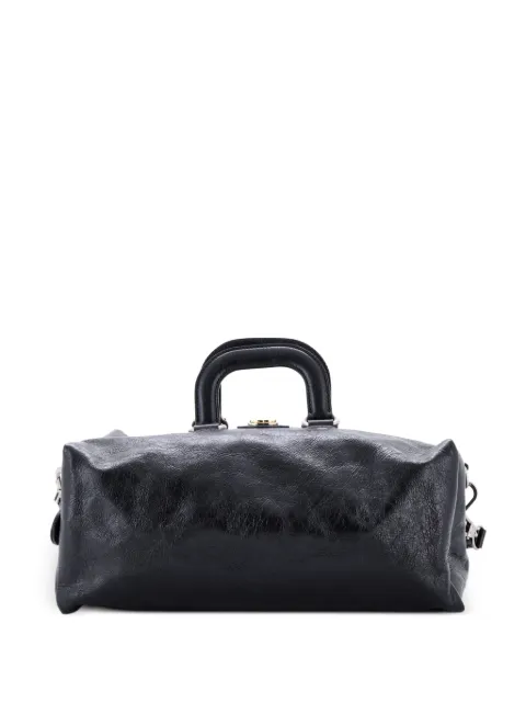 Gucci Pre-Owned Morpheus Convertible Glazed Leather Medium backpack Black 673ITTCYK4IGKUU3
