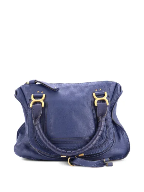 Chloé Pre-Owned Marcie Leather Medium satchel Blue OY8LB4OCW8AT2AEP