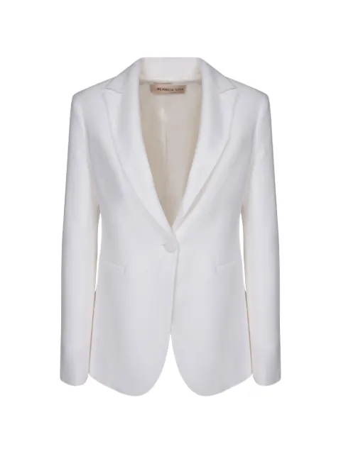 Blanca Vita single-breasted blazer White GELSEMY9724