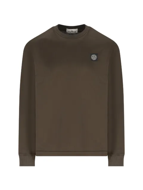 Stone Island logo-patch sweatshirt Green L2S152100031S0013