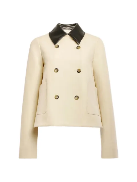 Altuzarra double-breasted contrast-collar jacket Neutrals F1262014