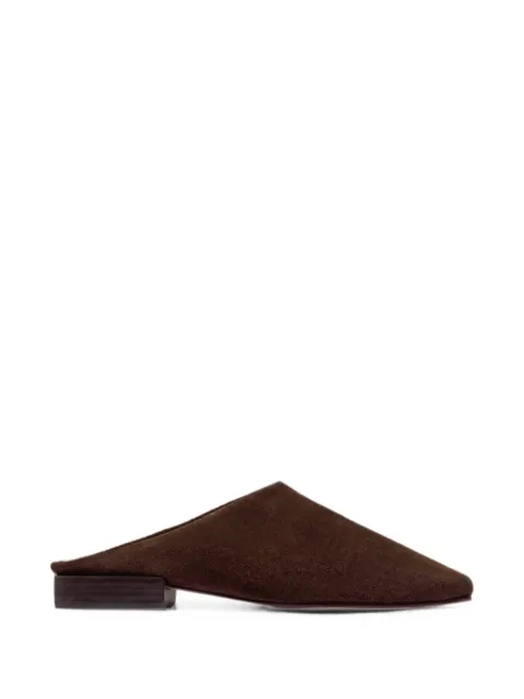 Bernardo Porto square-toe mules Brown PORTO