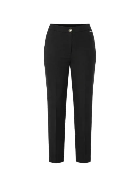 Just Cavalli pressed-crease split-hem trousers Black 80PAA104N045