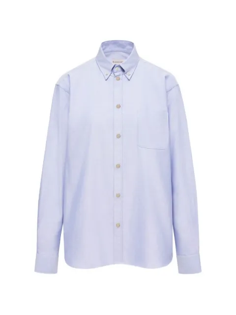 Moncler button-down chest-pocket shirt Blue L20912F0005220838