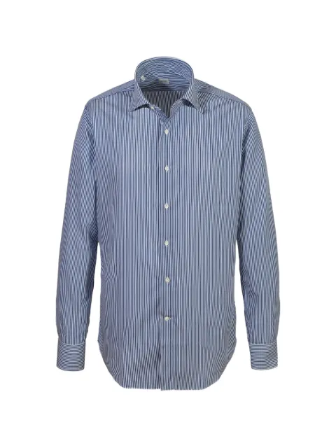 Alessandro Gherardi striped cotton shirt Blue BR12G7TW015