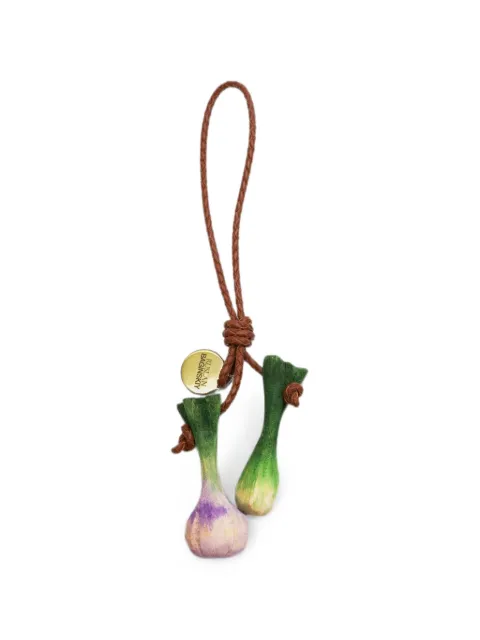 Ruslan Baginskiy Garlic bag charm Brown BAGCHARMGARLICBCH031007WDLGRLCOLORGREENWHITESS26