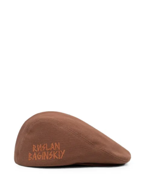 Ruslan Baginskiy Ivy logo-embroidered cap Brown COTTONIVYCAPIVC09CFLBROWNSS26