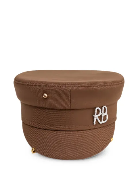 Ruslan Baginskiy Baker Boy pierced cap Brown PIERCEDCOTTONBAKERBOYCAPBROWNNEW