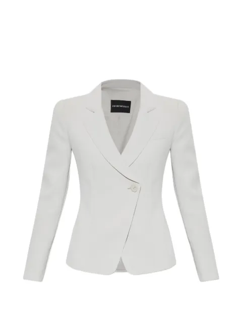 Emporio Armani asymmetric single-breasted jacket Grey EW004277AF24423