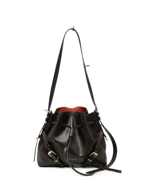 Givenchy small Voyou leather bucket bag Brown BB518PB2AE
