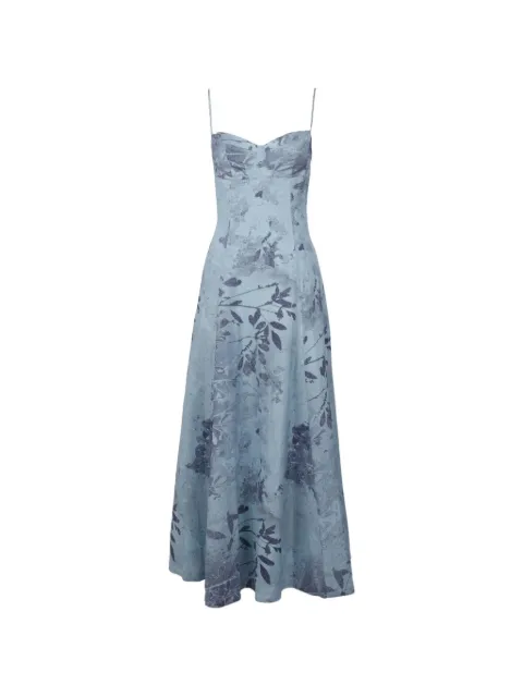 SIMKHAI floral-print dress Blue 1261191SW