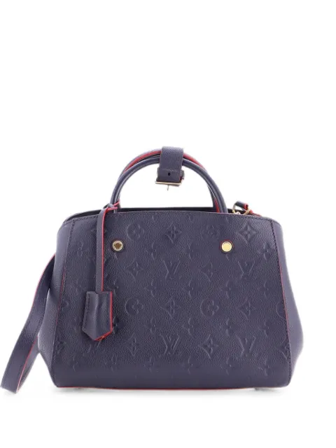 Louis Vuitton Pre-Owned Montaigne Handbag Monogram Empreinte Leather BB satchel Blue XAEZRJSC30RHKX6L