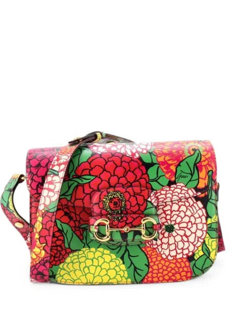 Gucci Pre-Owned Horsebit 1955 Printed Leather Small shoulder bag Multicolour 7SJ2LC9JUIU8IHOS