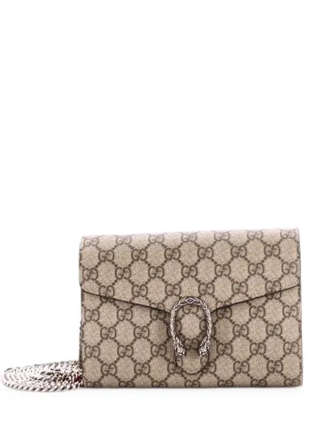 Gucci Pre-Owned Dionysus Chain Wallet GG Coated Canvas Small crossbody bag Brown PMOY6TTH5JXUL9XU