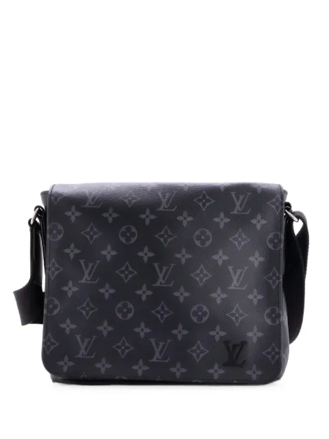 Louis Vuitton Pre-Owned District Messenger Bag Monogram Eclipse Canvas PM crossbody bag Black N1NWCR2JFELEPCJ5